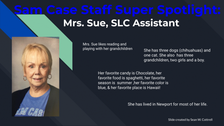 Staff Spotlight Mrs. Sue