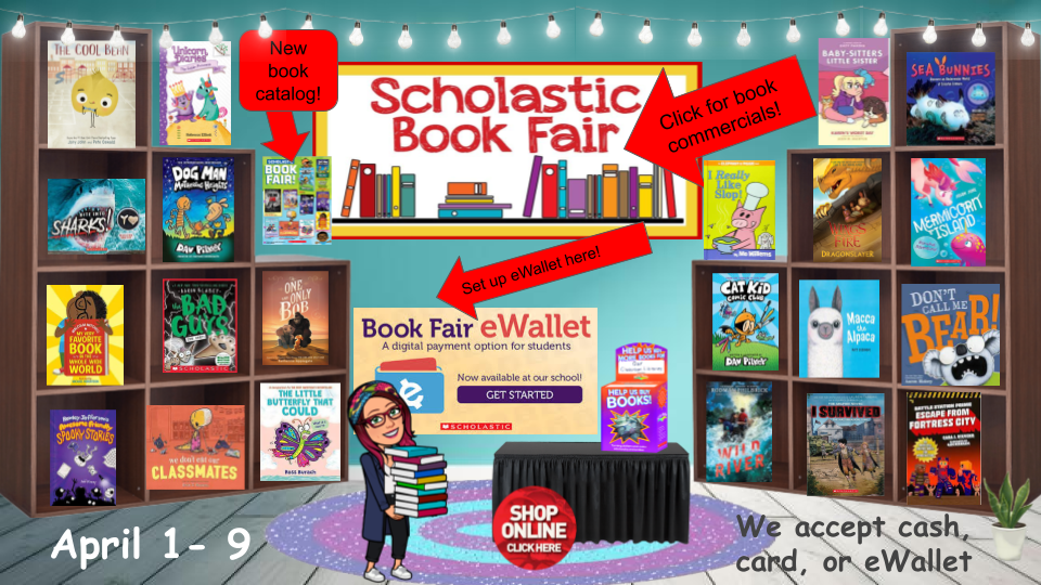 Scholastic Book Fair Returns - April 26-29