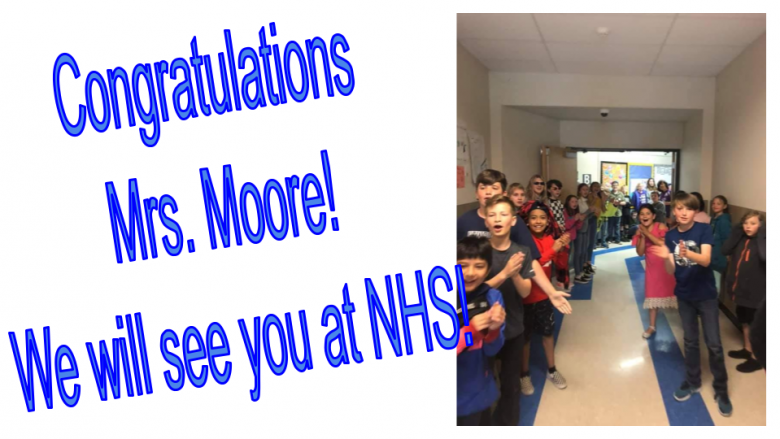 Congratulations Mrs. Moore!