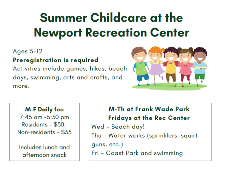 Summer Childcare at Newport Recreation Center